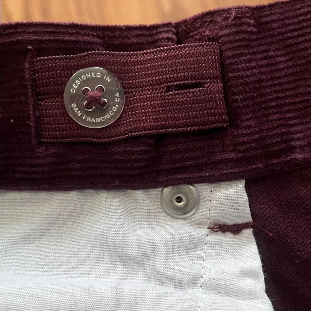 Janie and Jack Burgundy Corduroy Holiday Pants Boy’s Sz 8 NWT